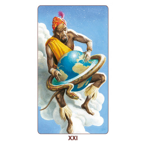African American Mini Tarot Deck 78 Cards with Guidebook by Lo Scarabeo