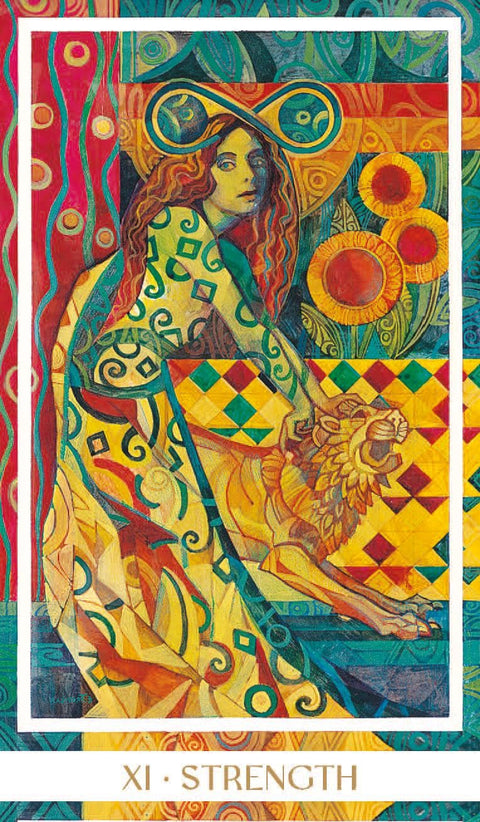 Crystal Tarot Deck Stained Glass 78 Cards with Guidebook by Lo Scarabeo