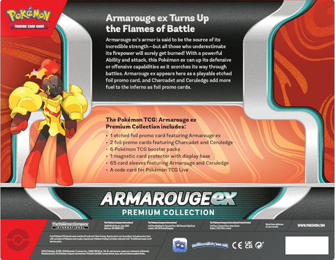 Pokemon TCG Scarlet & Violet Armarouge ex Premium Collection Box English