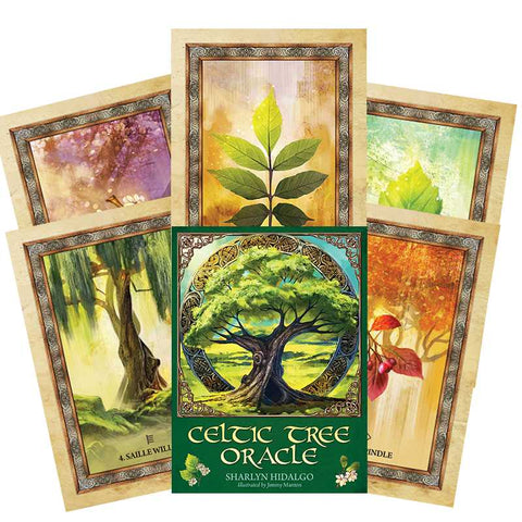 Celtic Tree Oracle Cards by Blue Angel 25-Card Deck & Guidebook Set