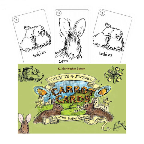 Carrot Cards Old-Time Rabbit Wisdom Deck Schiffer Publishing Baxter NEW