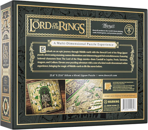Lord of the Rings 1000 Piece Jigsaw Puzzle by Theory11 Middle-earth Art