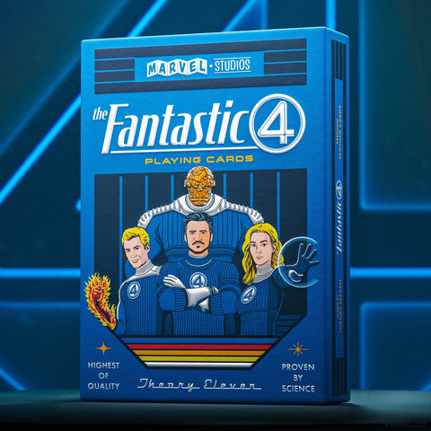 Marvel Fantastic Four Playing Cards by Theory11 Blue Poker Deck
