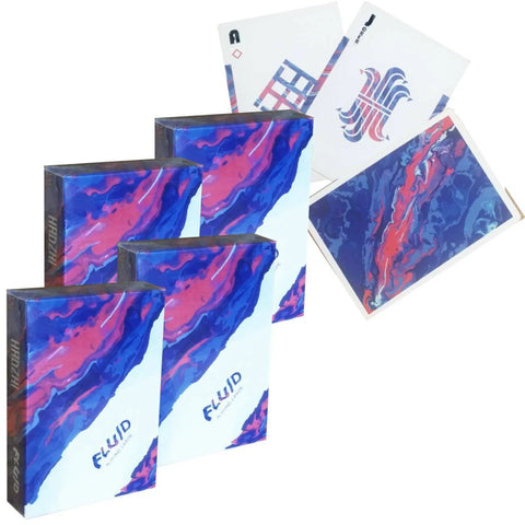 Fluid Playing Cards by Hadzhi Cartamundi B9 Linen Finish Limited Edition Deck