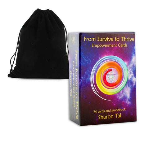 From Survive to Thrive Empowerment Cards Oracle Deck with Guidebook & Bag