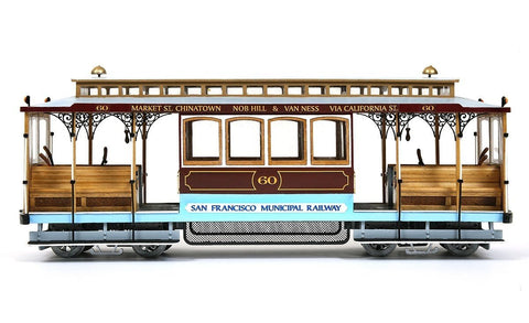 Occre San Francisco Cable Car 1:24 Scale Model Kit Easy Assembly