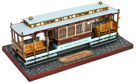 Occre San Francisco Cable Car 1:24 Scale Model Kit Easy Assembly
