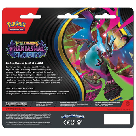 Pokemon TCG Phantasmal Flame 3-Pack Blister with Sneasel Promo English