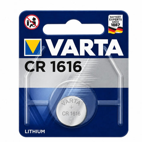 Varta CR1616 3V Lithium Coin Cell Batteries BR1616 for Car Keys