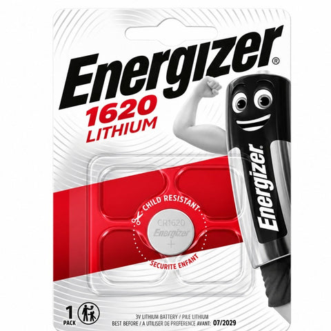 Energizer CR1620 3V Lithium Coin Cell Batteries DL1620 Watch Toy
