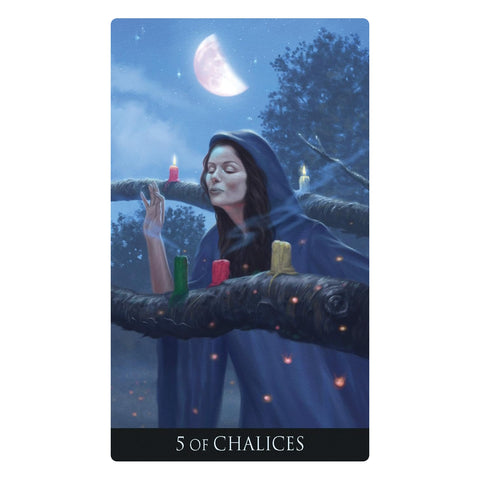 Silver Witchcraft Tarot Premium Silver-Edged 78 Card Deck Lo Scarabeo