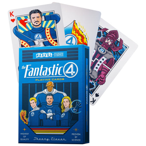 Marvel Fantastic Four Playing Cards by Theory11 Blue Poker Deck