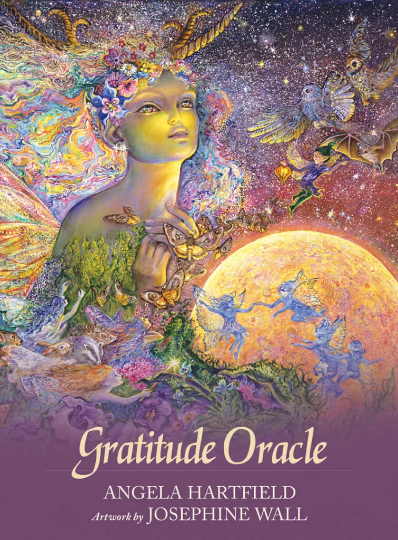 Gratitude Oracle Cards Deck by Angela Hartfield & Josephine Wall Blue Angel