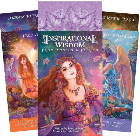 Inspirational Wisdom from Angels & Fairies Oracle Card Deck US Games
