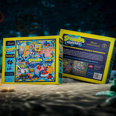 Theory11 SpongeBob SquarePants 1000-Piece Jigsaw Puzzle Bikini Bottom 65cm New Sealed