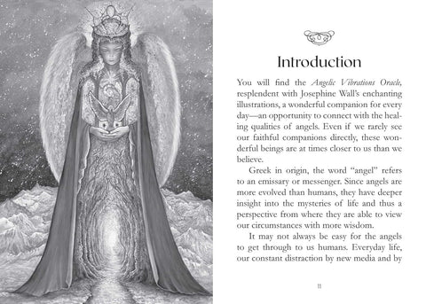 Angelic Vibrations Oracle Cards Deck Josephine Wall 50-Card Findhorn
