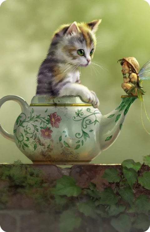 Paolo Barbieri Fantasy Cats Magnet Hypnotised 85x55mm Lo Scarabeo