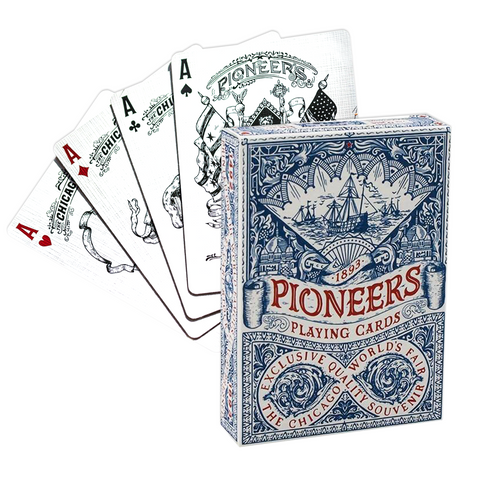 Pioneers Blue Playing Cards Deck Ellusionist 1893 Exclusive Quality Poker NEW
