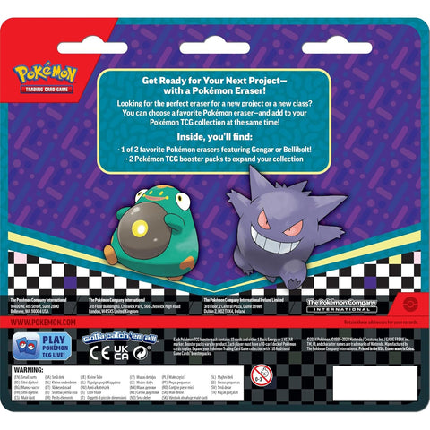 Pokémon Scarlet & Violet Eraser Blister (Gengar)