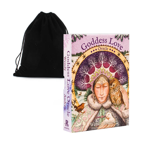 Goddess Love Oracle Cards Deck 36-Card Set with Guidebook & Bag Rockpool
