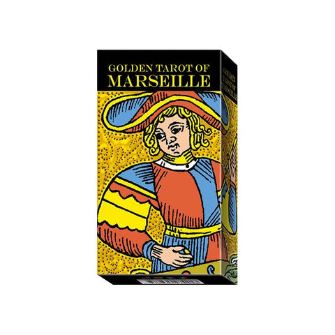 Golden Tarot of Marseille Deck by Lo Scarabeo 78 Cards Gold Foil Edition