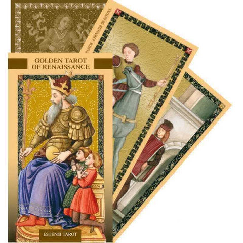 Golden Tarot of Renaissance Estensi Deck by Lo Scarabeo 50 Cards
