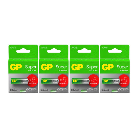20x GP Super AA LR6 - 4 packs