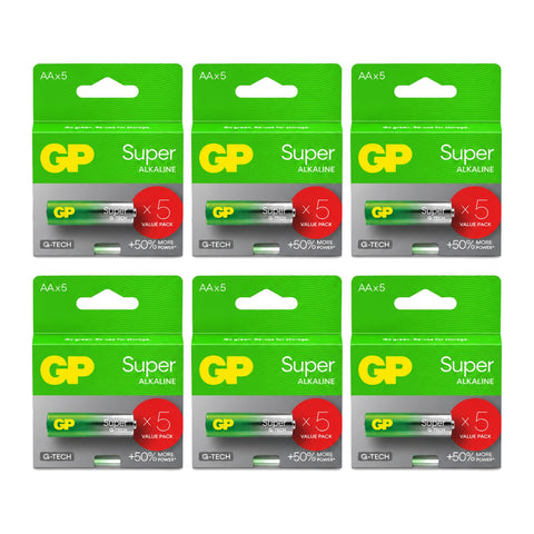 30x GP Super AA LR6 - 6 packs