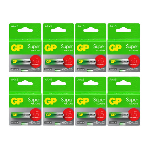 40x GP Super AA LR6 - 8 packs