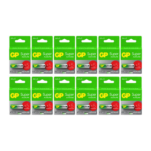 60x GP Super AA LR6 - 12 packs