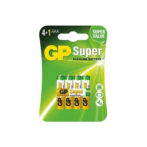 5x GP AAA LR03 1.5V Super Alkaline Batteries for Everyday Devices