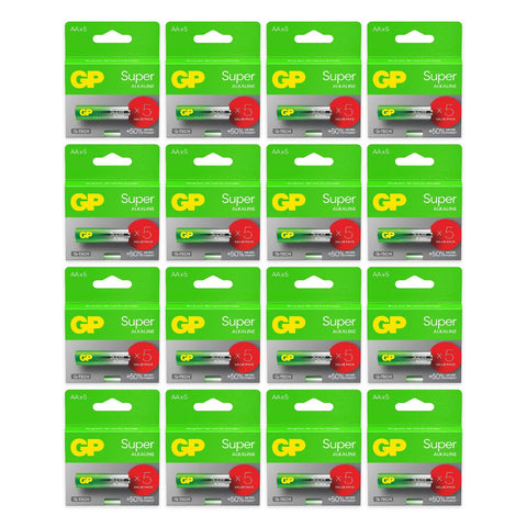 80x GP Super AA LR6 - 16 blister cards