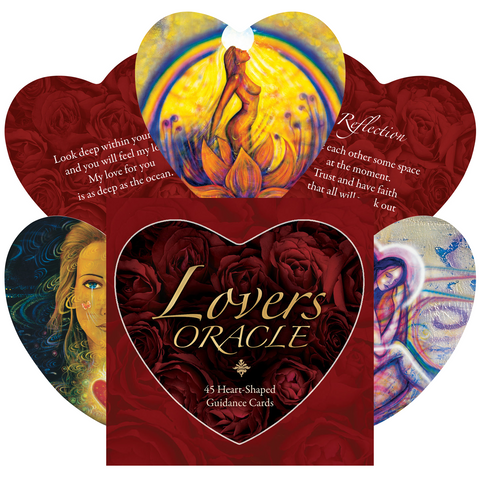 Lovers Oracle Cards Deck by Blue Angel, 44 Heart Shaped Love Messages