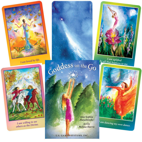 Goddess On The Go Inspiration Cards Deck by Amy Sophia Marashinsky US Games