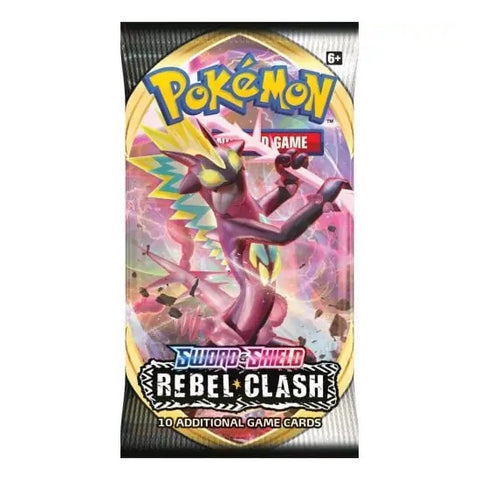 Pokemon TCG Sword & Shield Rebel Clash Booster Pack 10 Cards Sealed