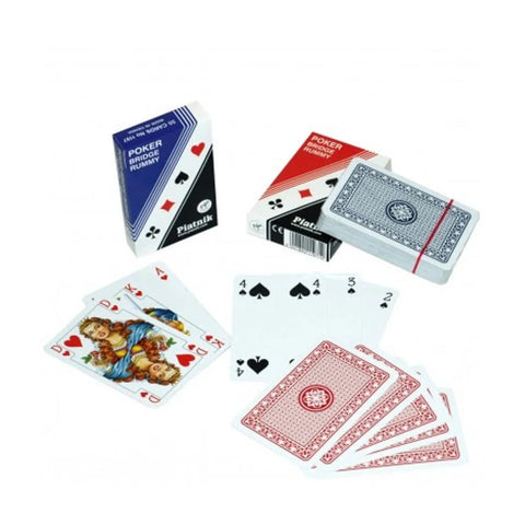 1x Piatnik Poker Bridge Rummy Playing Cards Deck, Red or Blue Random