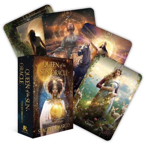 Queen of the Sun Oracle Card Deck Rockpool 36 Cards with Guidebook