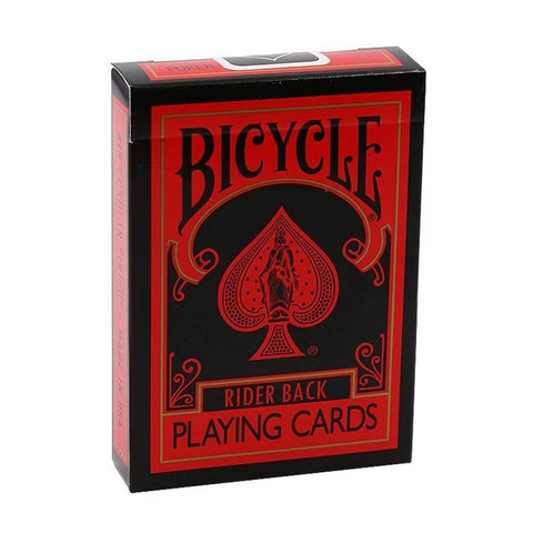 Bicycle Reverse Playing Cards Deck Black Back Red Poker Magic Tricks