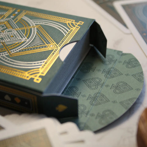Bicycle Byzantine Playing Cards Deck Green Poker Size Custom Design