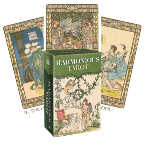 Harmonious Mini Tarot Cards Deck Telling Lo Scarabeo Crane Fitzpatrick Italy NEW