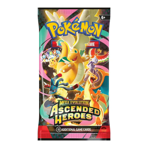 Pokemon TCG Mega Evolution Ascended Heroes Booster Pack 10-Card English