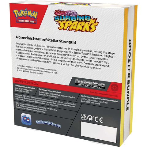 Pokemon TCG Scarlet & Violet Surging Sparks Booster Bundle 6 Packs