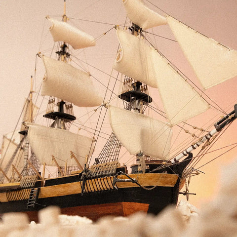 OcCre HMS Erebus Wooden Model Ship Kit 1:75 Scale, 3173 Parts