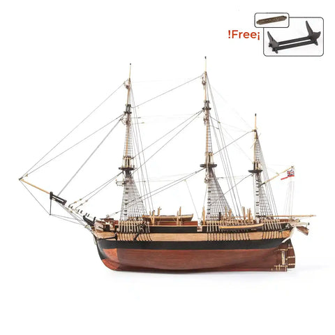 OcCre HMS Erebus Wooden Model Ship Kit 1:75 Scale, 3173 Parts