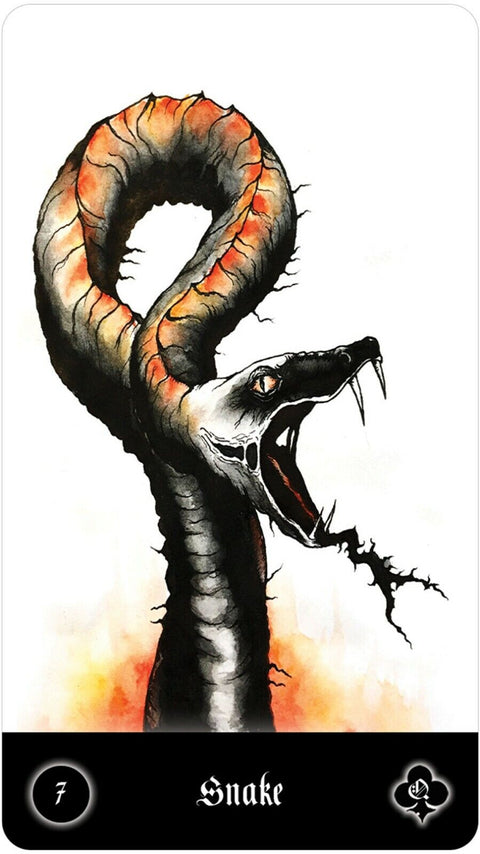 Malefique Lenormand Cards Edgy Dark Deck US Games Systems Esoteric Gniedmann NEW