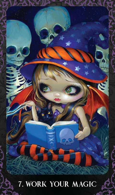 Blue Angel The Halloween Forever Oracle Cards Deck & Guidebook