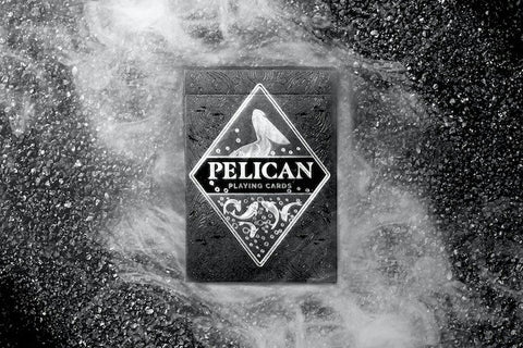 Pelican Playing Cards by Rokas Magic USPCC Black Luxury Foil Tuck Box