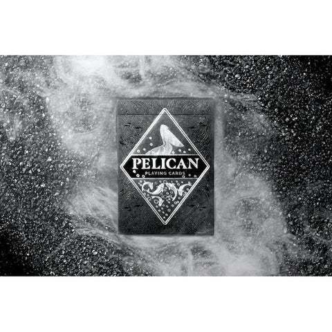 Pelican Playing Cards by Rokas Magic USPCC Black Luxury Foil Tuck Box