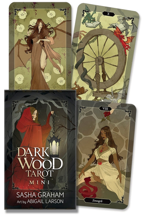 Dark Wood Tarot Mini Cards Deck Llewellyn Sasha Graham Miniature Edition