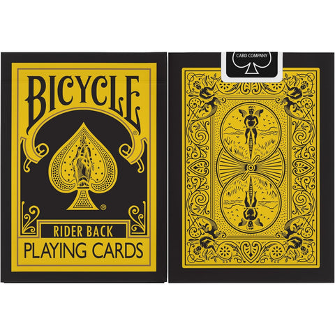 Bicycle Reverse Yellow Black Playing Cards Deck Poker Magic Tricks